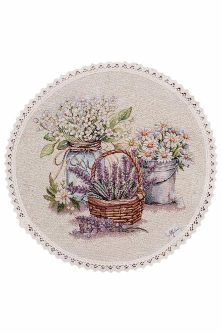 Серветка гобеленова Прованс Provence d 35 см (39108)