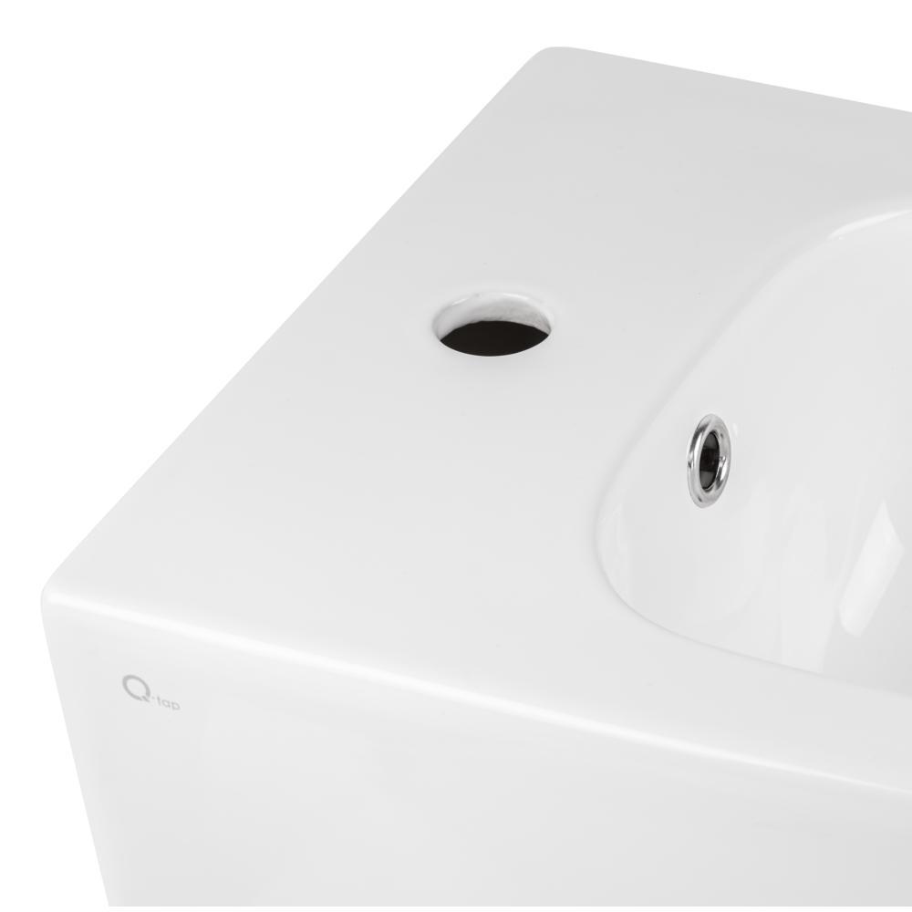 Биде напольное Qtap Stork 560х360х410 мм White (QT15443378W) - фото 5