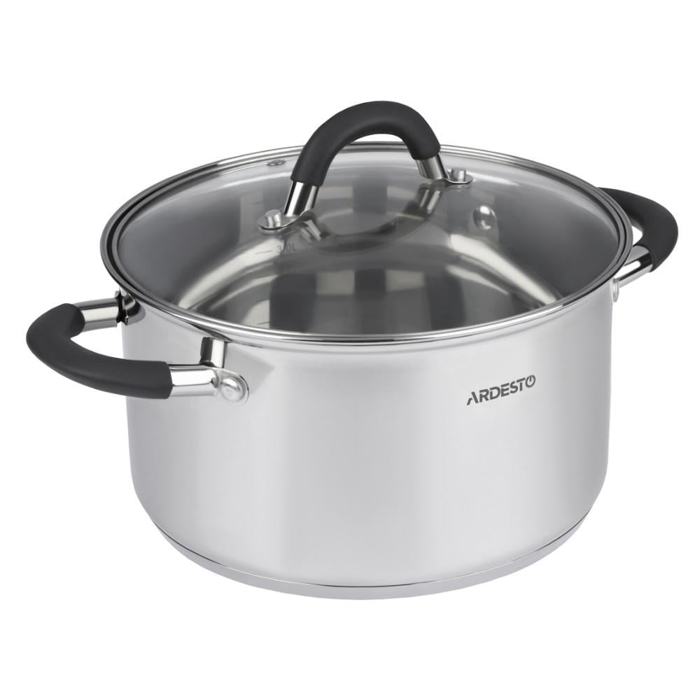 Кастрюля Ardesto Gemini Salerno 4,7 л (AR1947CS) Кастрюля Ardesto Gemini Salerno 4,7 л (AR1947CS)