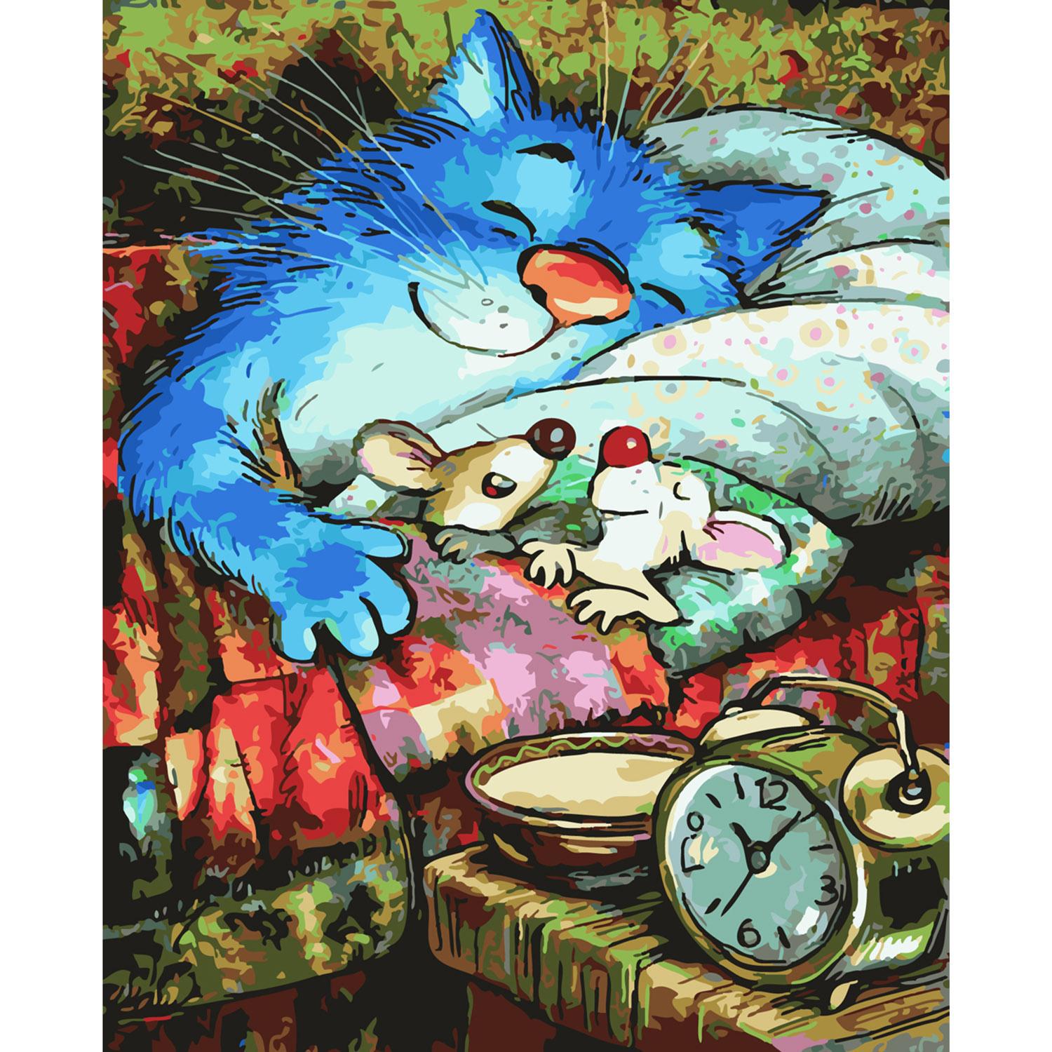 Картина по номерам Strateg Спокойной ночи 40х50 см (SY6349)