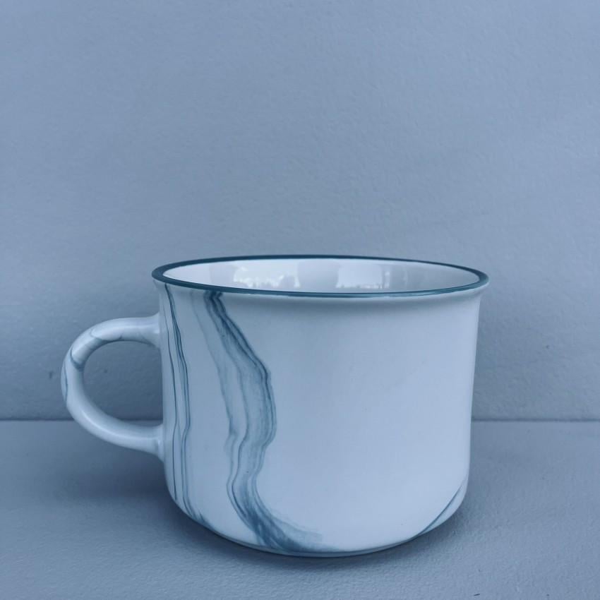 Чашка Yummy Milika C359-7 700 мл Білий з бірюзовим (2698687917) - фото 1