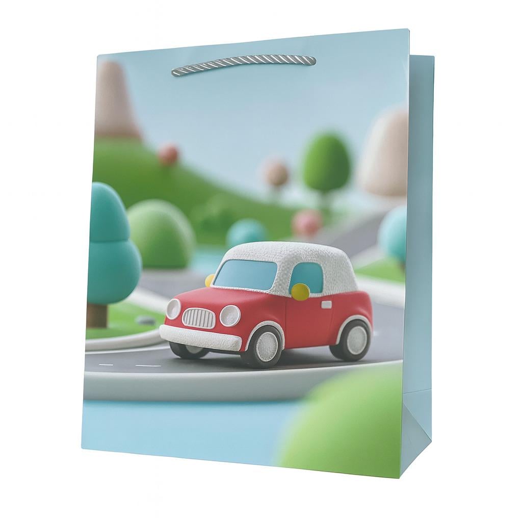 Пакет подарочный бумажный Transport 3D M 26х32х10 см (R34521-M)