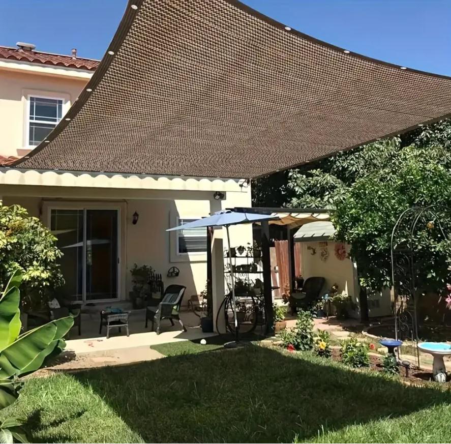 Сетка затененная 90% с люверсами 2 м х 5 м Коричневый (23558614) - фото 6 Сетка затененная 90% с люверсами 2 м х 5 м Коричневый (23558614) - фото 6