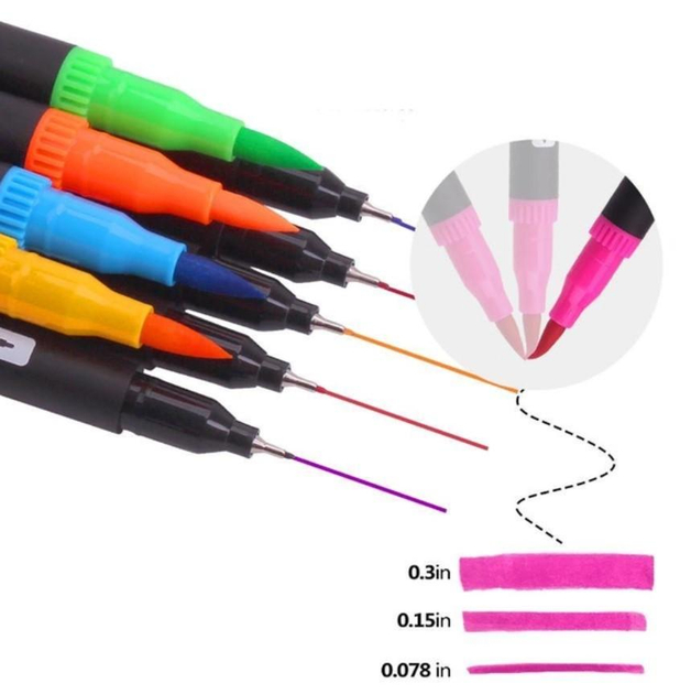 Набір акварельних двосторонніх скетч-маркерів для малювання Color brush 48 шт. - фото 2