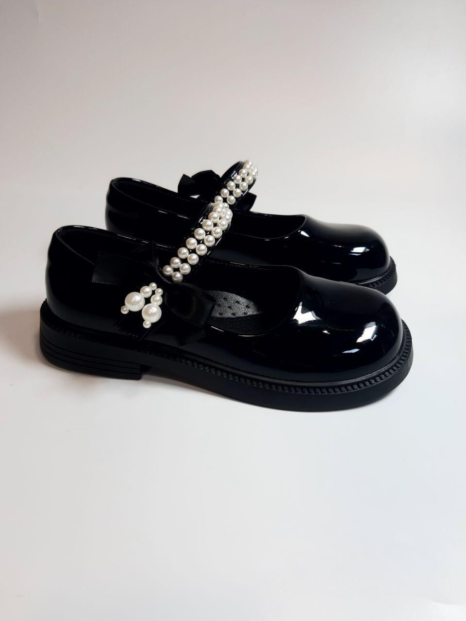 Туфли детские Clibee для девочки р. 37 22,5 см Черный (662-1 black)