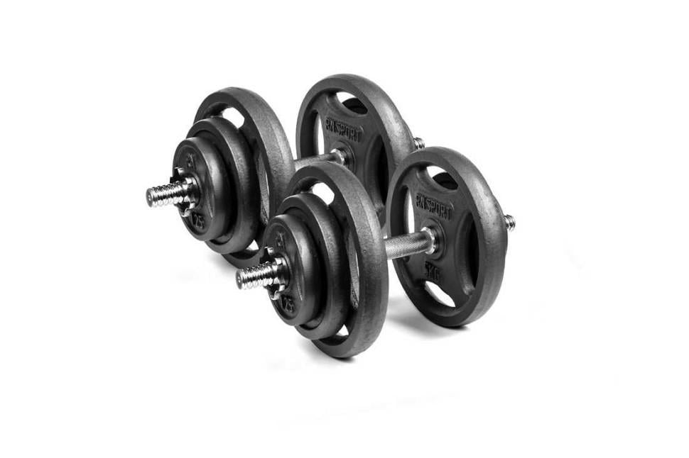 Гантели разборные металлические RN-Sport 18,5 кг 2 шт. (2764274501) - фото 1 Гантели разборные металлические RN-Sport 18,5 кг 2 шт. (2764274501) - фото 1