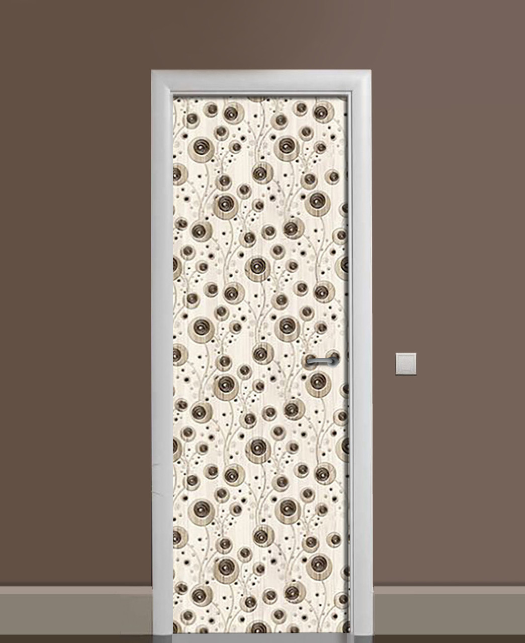 Наклейка 3D на двери Zatarga Ягодный вензель 650х2000 мм виниловая (1323456315) Наклейка 3D на двери Zatarga Ягодный вензель 650х2000 мм виниловая (1323456315)