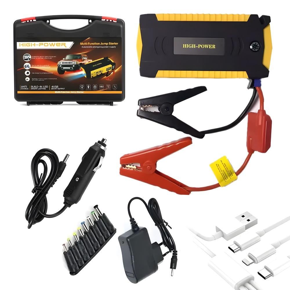 Пускозарядний пристрій з ліхтариком Jumpstarter TM 19B 82800 мАч (02492)