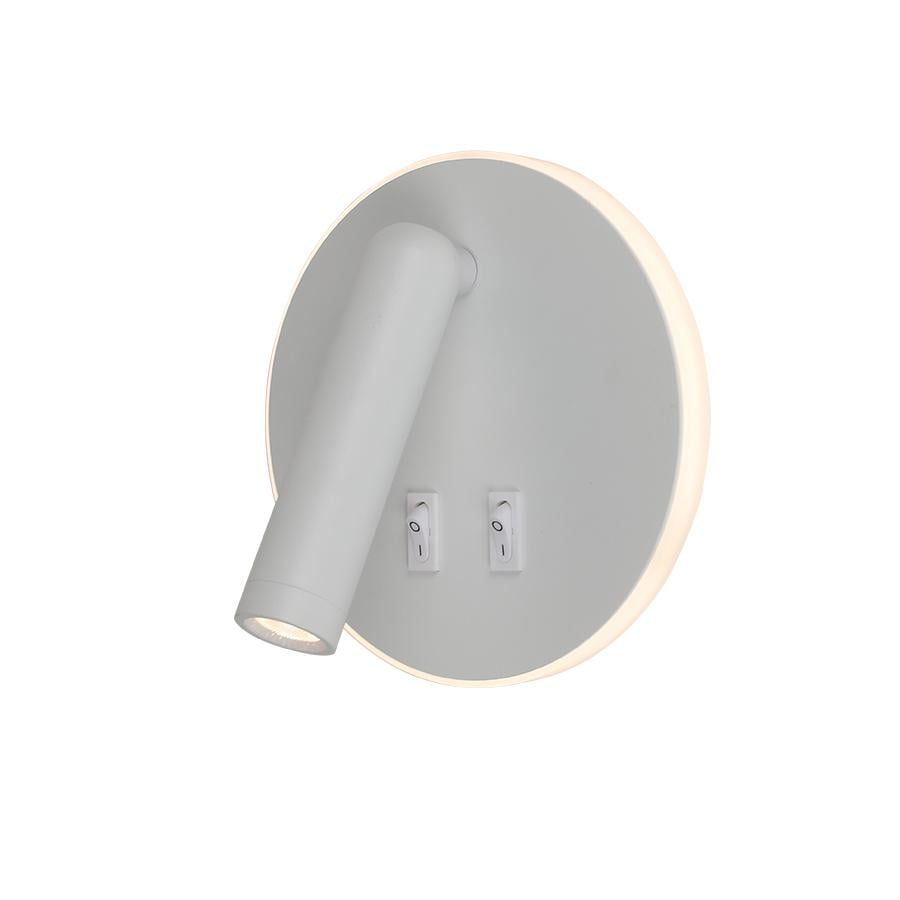 Настенный светильник светодиодный Levistella 806V306R WH 4000K с двумя выключателями Белый (119535)