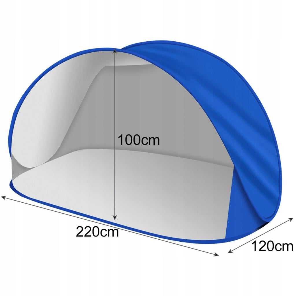 Пляжний намет Trizand 23862 220×120×100 см Pop-Up з UV-захистом 30+