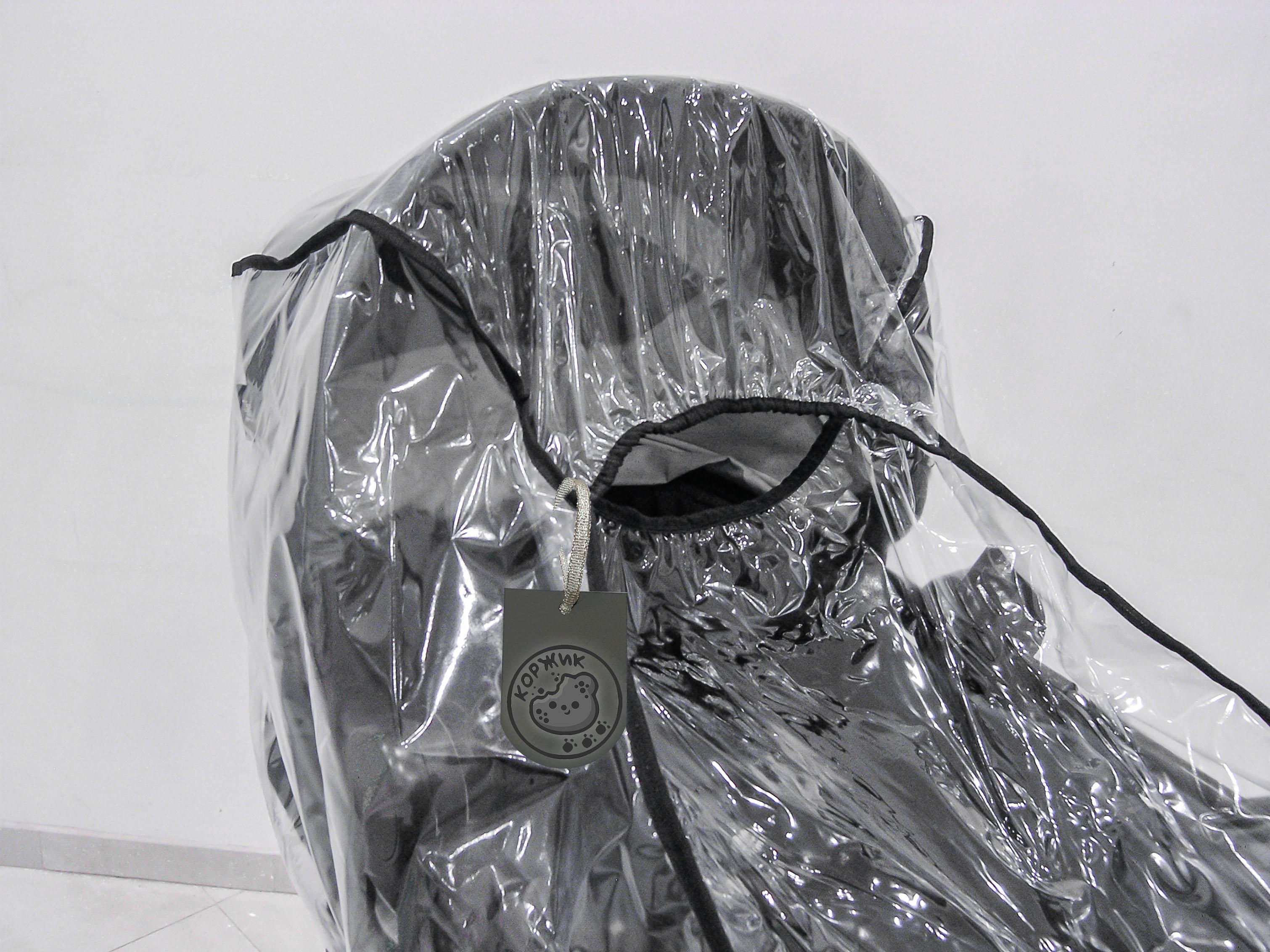 Чехол/накидка/дождевик на коляску 2в1 с окошком на запах (3967ПРЗЕ) - фото 34