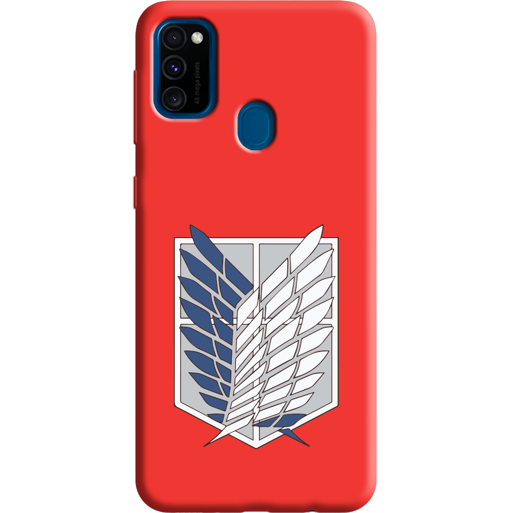 Чохол Boxface Samsung M307 Galaxy M30s Атака Титанів Крила Свободи Червоний силікон  (38209-bk88-38660)