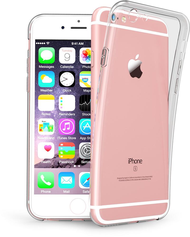 Прозрачный Чехол MultiCam iPhone 6 6S (ультратонкий силиконовый) (03876)