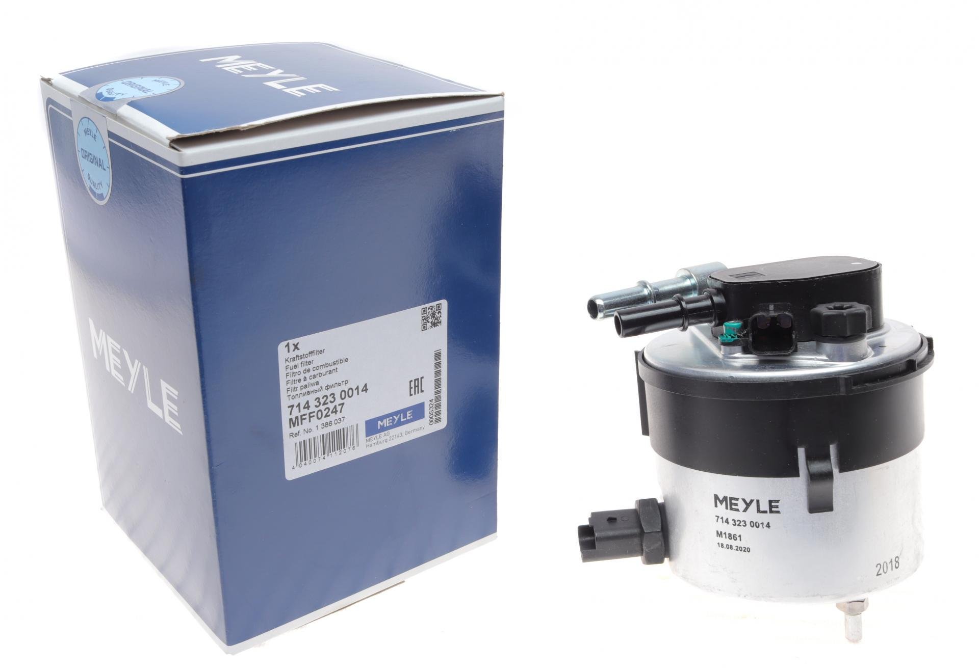 Фільтр паливний Meyle для Volvo C30/S40 II/S80 II/V70 III/Ford C-Max/Fiesta V-VI/Focus II/Mazda 2/3 1,6D 03- (714 323 0 (014)