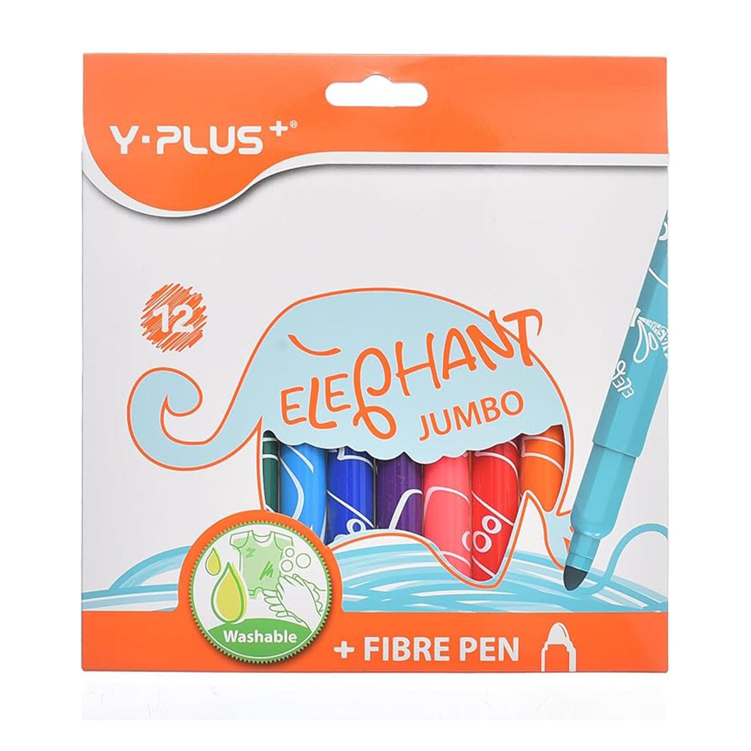 Фломастер ELEPHANT JUMBO 12 кольорів