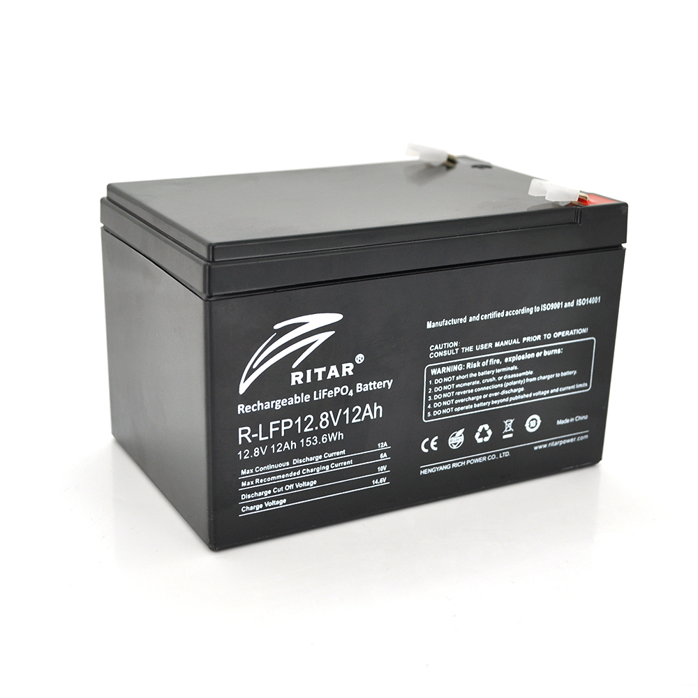 Аккумулятор Ritar BMS6A@4S LiFePO4 12,8V 12 Ah 153,6Wh для солнечных панелей (7749)