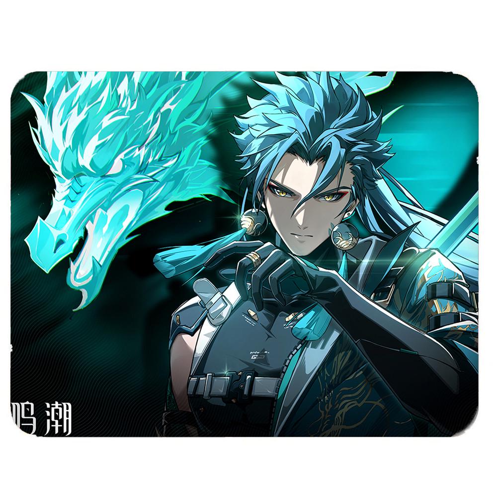 Коврик для мышек Грозовые волны Wuthering Waves WuWa 18х22 см (k267)