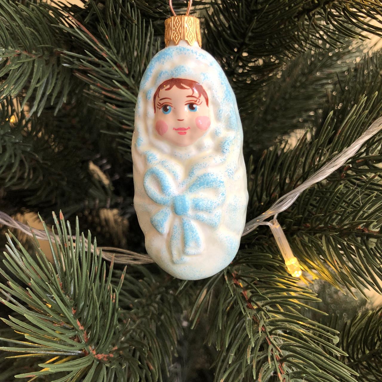 Игрушка новогодняя елочная Младенец Мальчик