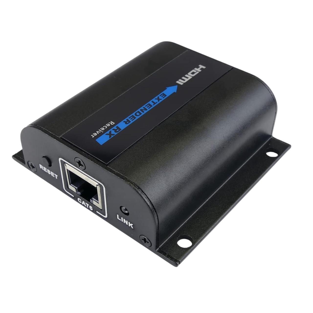 Подовжувач HDMI за витою парою CAT6/7 V1.4 HD-BitT для відеосигналу металевий 60 м Чорний (000024728) - фото 8 Подовжувач HDMI за витою парою CAT6/7 V1.4 HD-BitT для відеосигналу металевий 60 м Чорний (000024728) - фото 8