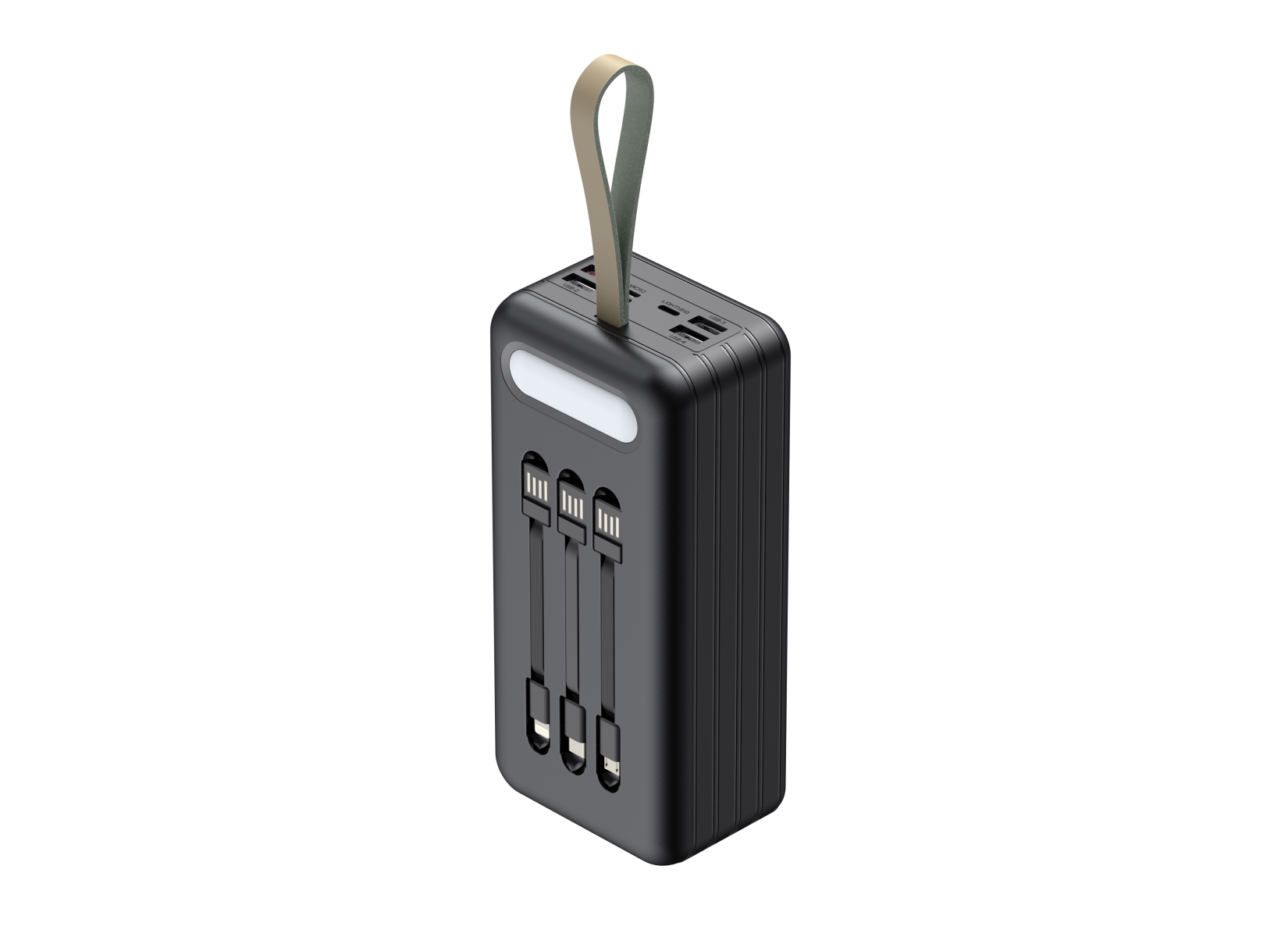 Повербанк Havit HV-PB71 Black QC/PD з ліхтариком 22,5W 50000 mAh - фото 2