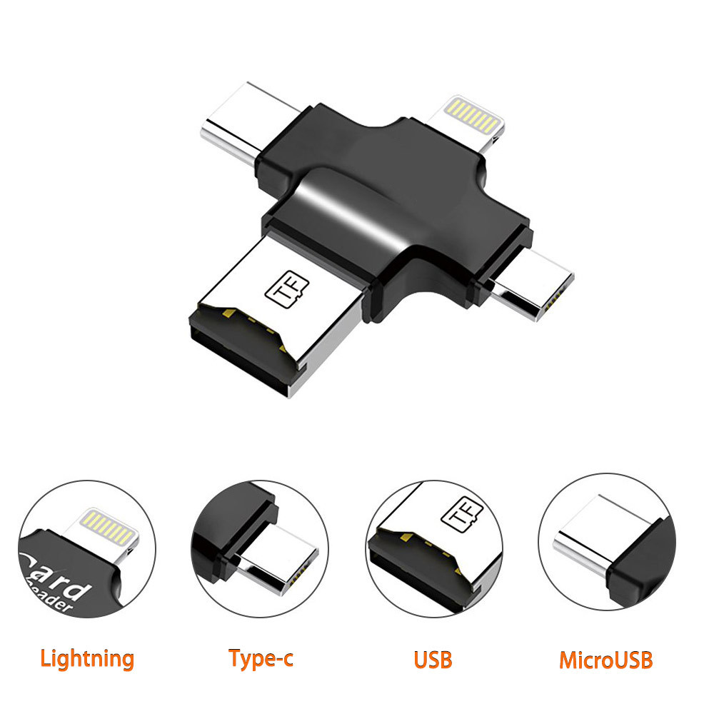 Адаптер Primo PF87 microSD для iPhone/iPad/Type-C/MicroUSB - фото 2