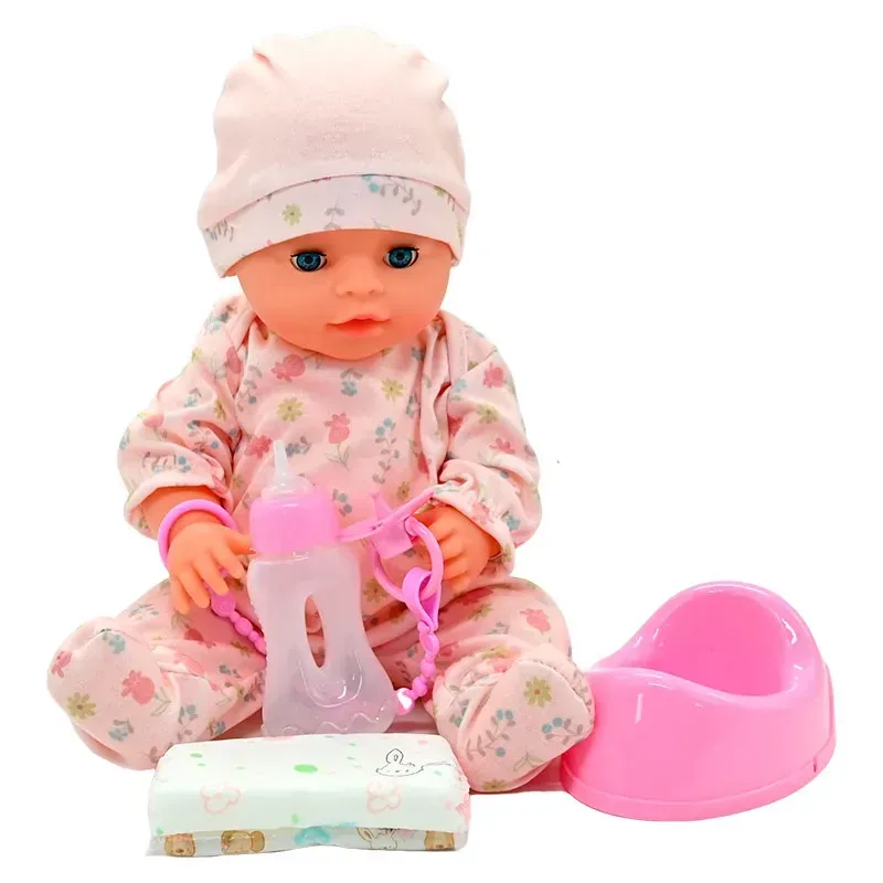 Пупс Yala Baby з рожевим горщиком та пляшечкою/п'є воду/закриває очі 40 см (30465199) Пупс Yala Baby з рожевим горщиком та пляшечкою/п'є воду/закриває очі 40 см (30465199)