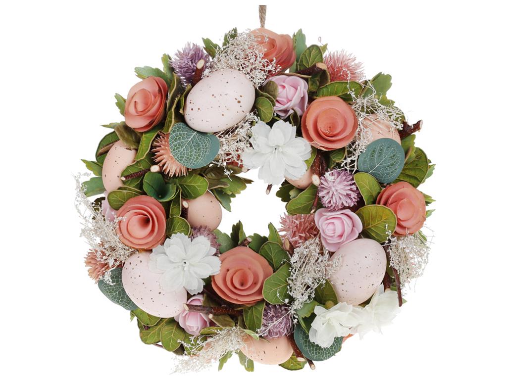 Декоративный пасхальный венок 24 см (BDI-743-825)