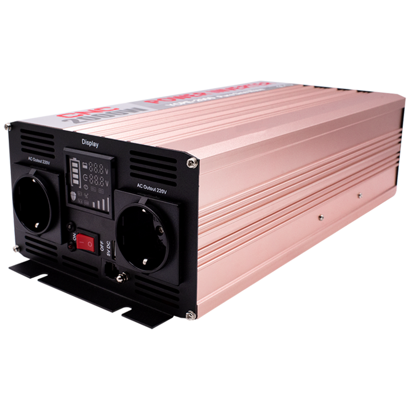 Инвертор с дисплеем CNC YCPЕ-2000 2000 Вт входная 11-15V DC выходная 230V AC чистая синусоида (Б00042856)