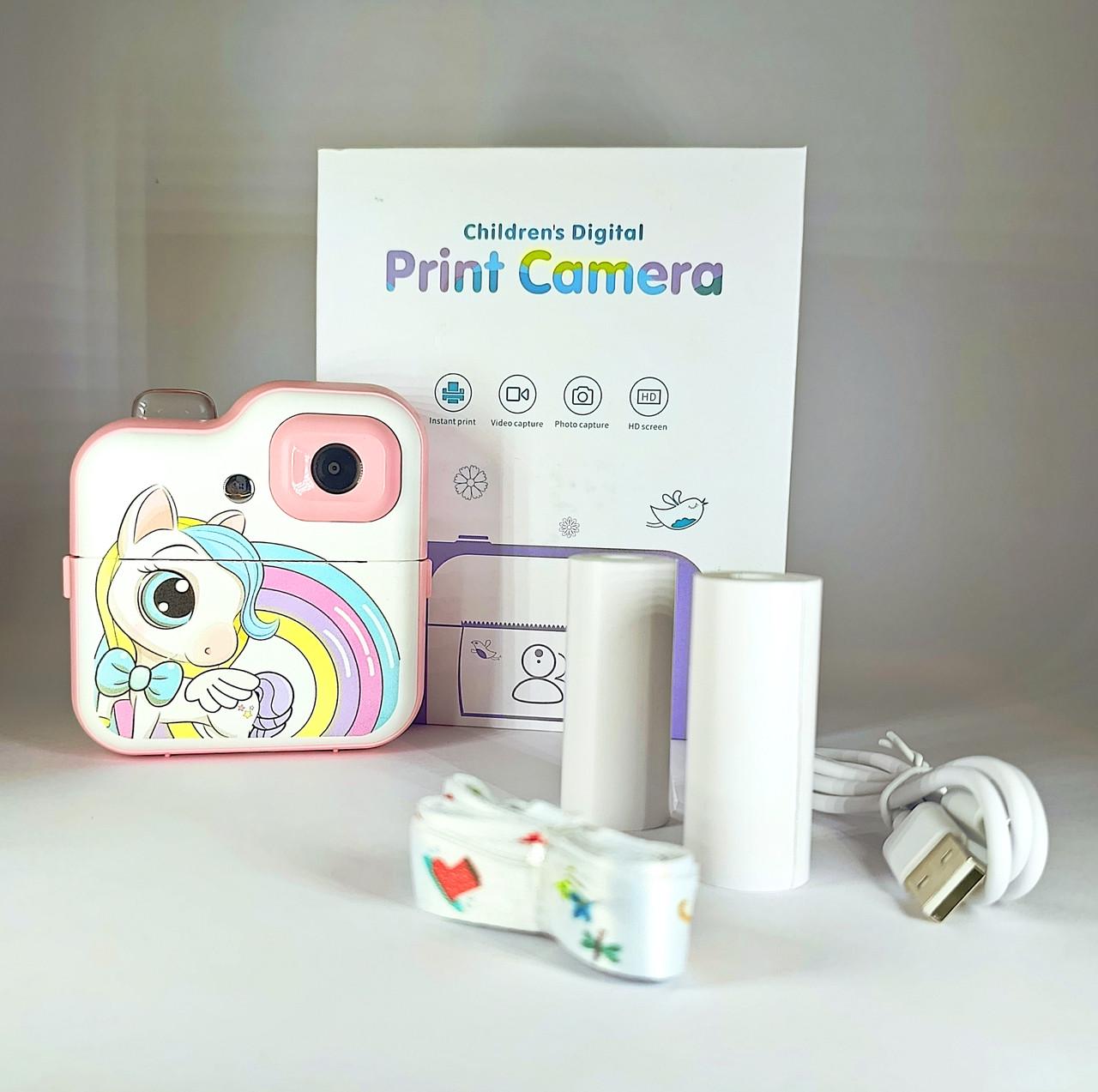 Фотоаппарат детский единорог с термопринтером - фото 7