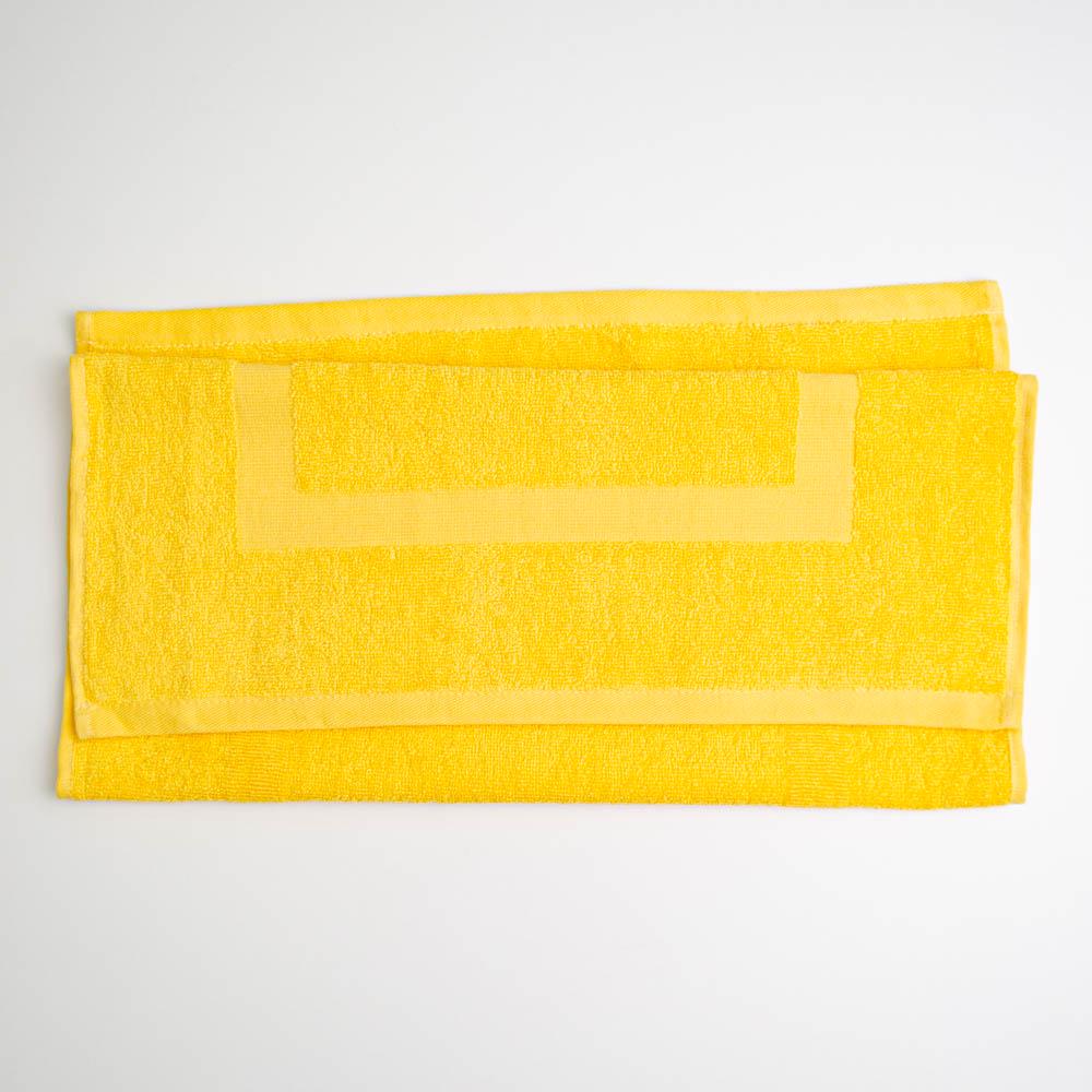 Рушник махровий для ніг GM Textile з прямокутником 380 г/м2 50х70 см Жовтий (380-70-pr-yellow) - фото 4