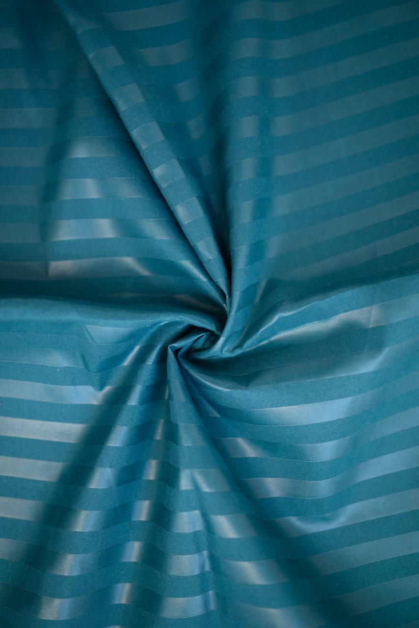 Комплект постільної білизни Signorina Siena зі страйп-сатину сімейний 50х70 см/70х70 см Смарагдовий (0012S) - фото 5