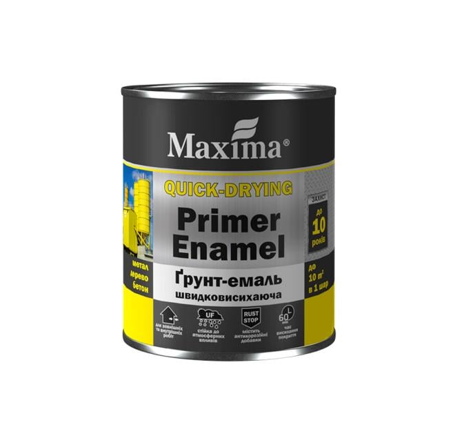 Грунт-эмаль быстросохнущая Maxima 0,75 кг Темно-коричневый (000019365)
