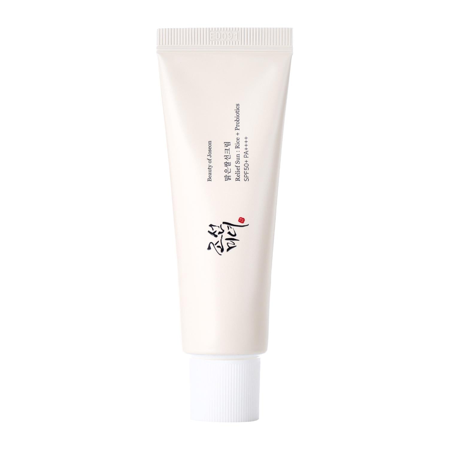 Солнцезащитный крем BEAUTY OF JOSEON Relief Sun Rice + Probiotics на основе экстракта риса и пробиотиков 50 мл (36489706)
