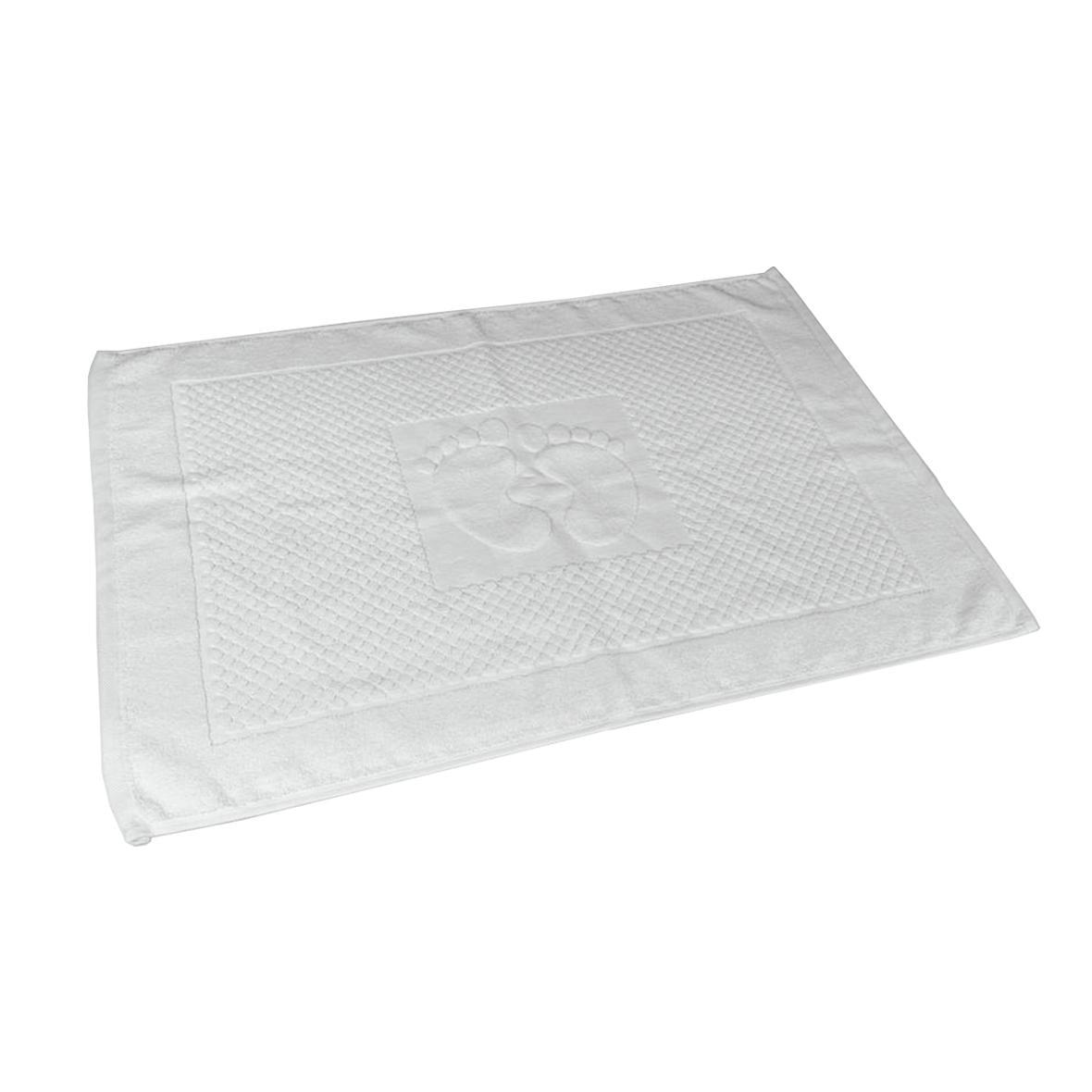Полотенце махровое для ног GM Textile 600 г/м2 50х70 см Белый (600-70-white)