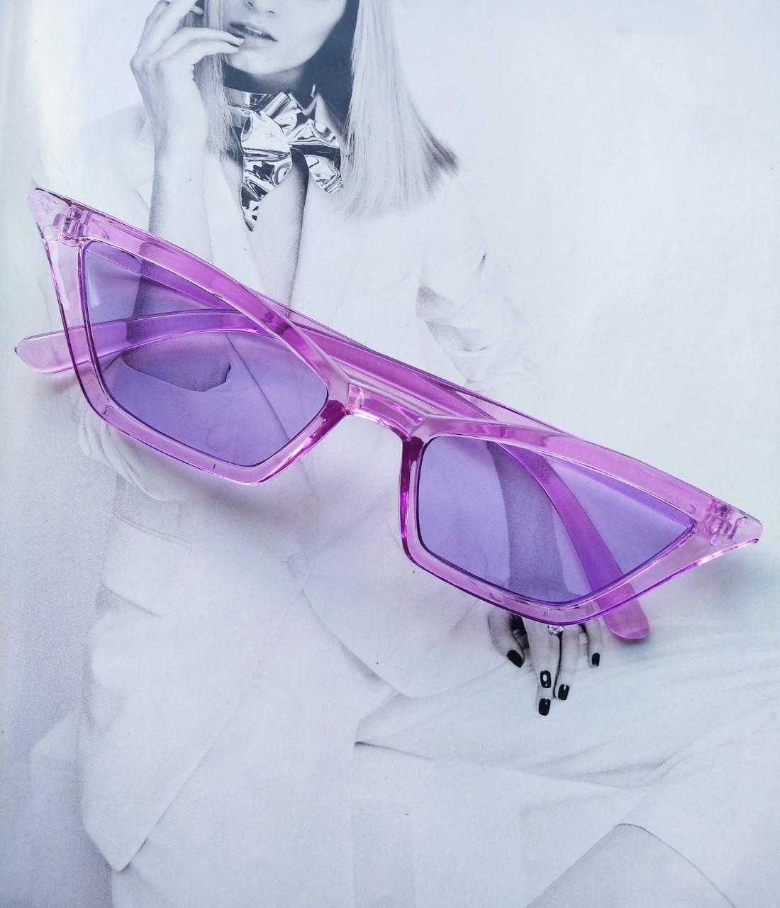 Очки винтажные солнцезащитные с острыми углами Красный с черным - фото 9 Очки винтажные солнцезащитные с острыми углами Красный с черным - фото 9