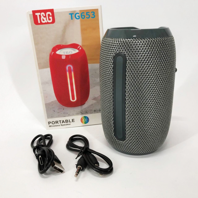 Портативная колонка TG 653 с USB Gray (tf4882) - фото 9