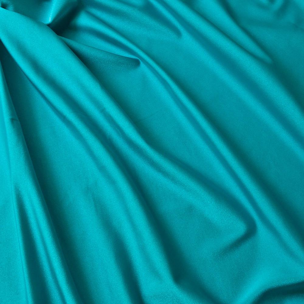 Ткань трикотаж Бифлекс V-4 блеск 217 гр/кв.м Темно-бирюзовый (12028)