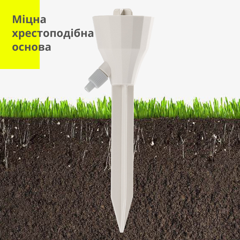 Зрошувачі для автоматичного крапельного поливу квітів та рослин 6 шт. Білий (00555) - фото 3