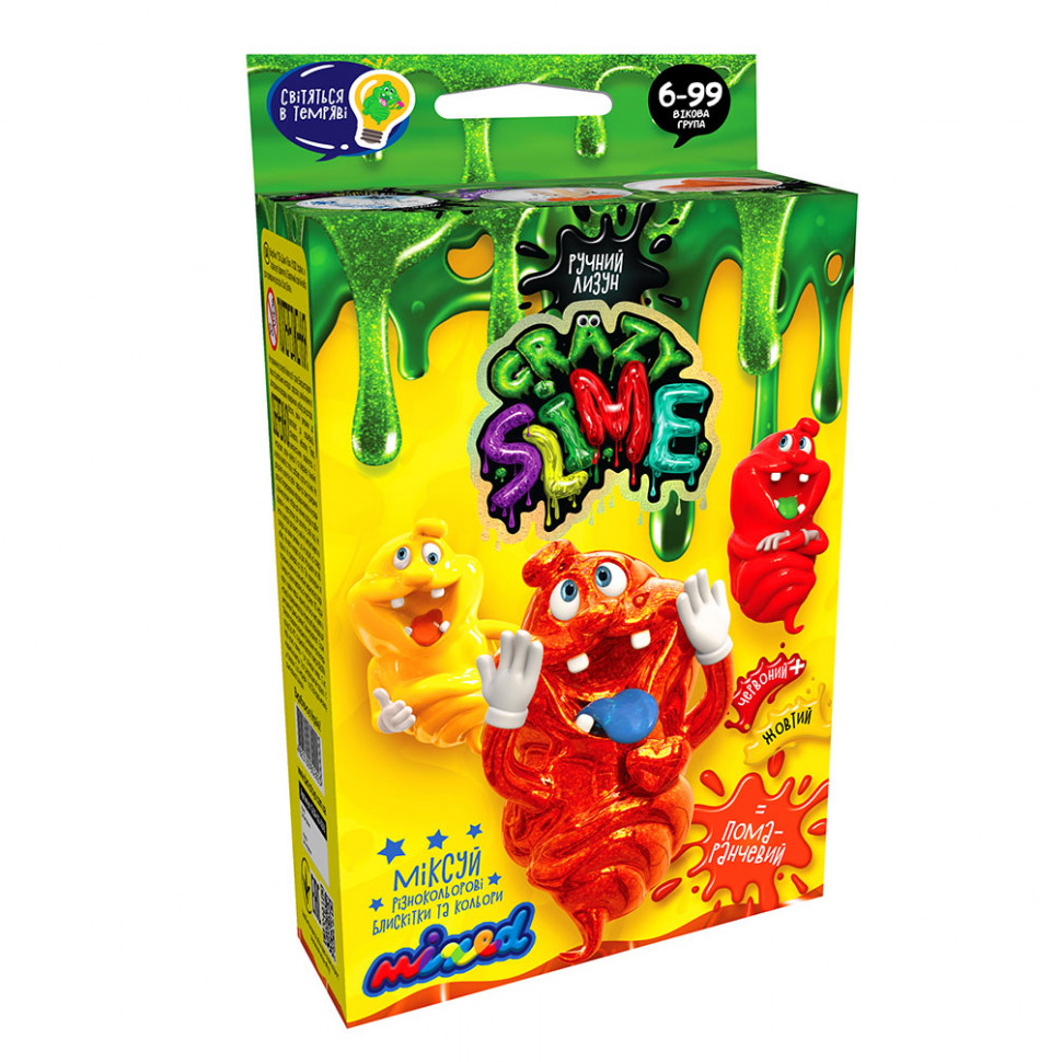 Набор для экспериментов Danko Toys для создания лизуна Crazy Slime 4 вида Оранжевый 5х9х16 см от 6 лет Оливковый (ID-175-E-31) Набор для экспериментов Danko Toys для создания лизуна Crazy Slime 4 вида Оранжевый 5х9х16 см от 6 лет Оливковый (ID-175-E-31)