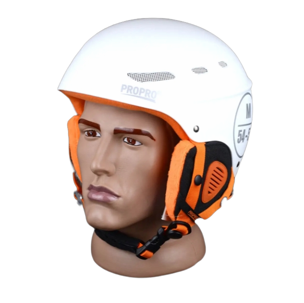 Лижний шолом PROPRO M Білий/Помаранчевий (ШГ-1005-А12) - фото 5 Лижний шолом PROPRO M Білий/Помаранчевий (ШГ-1005-А12) - фото 5