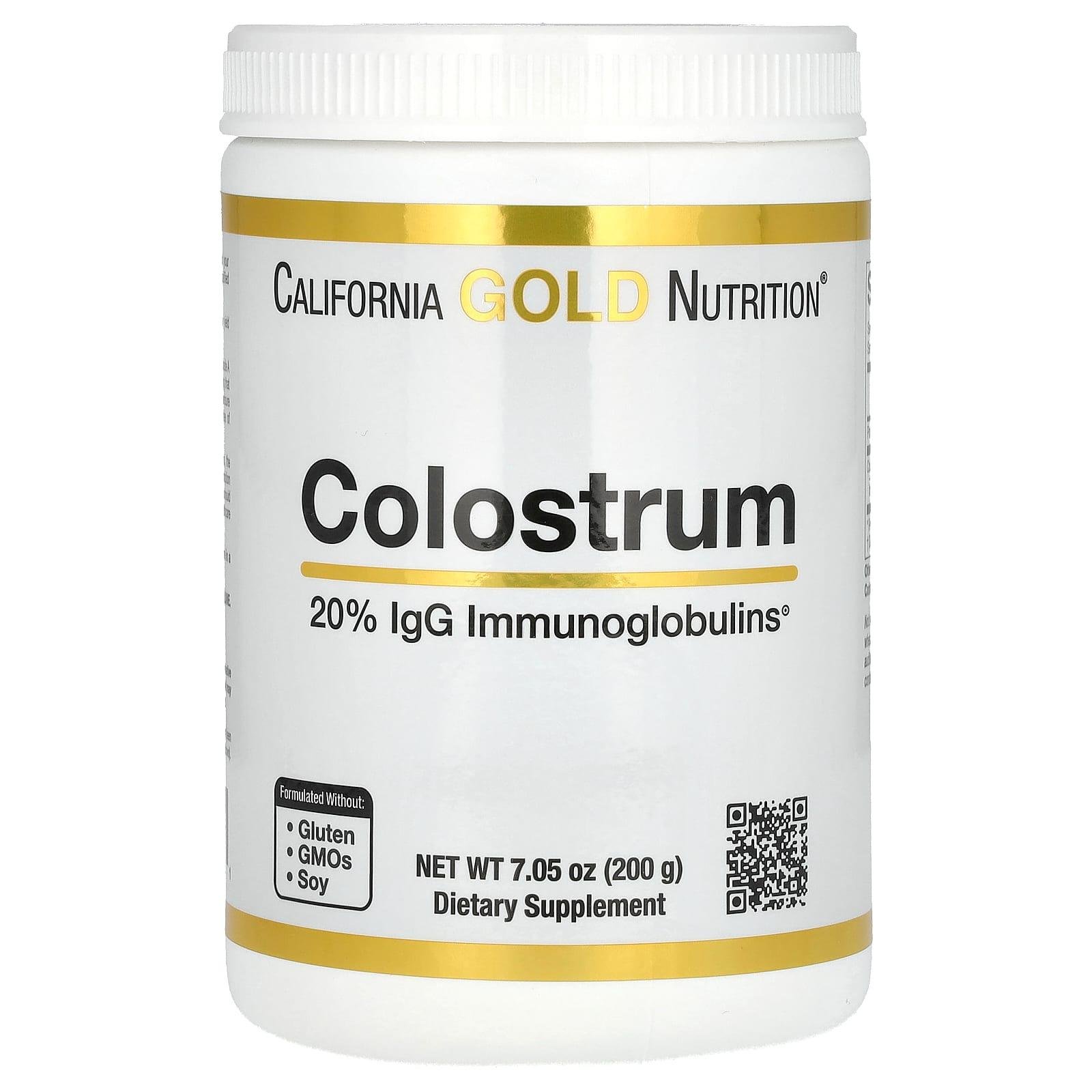 Молозиво в порошку California Gold Nutrition Colostrum для імунітету 200 г (1429457621) - фото 1