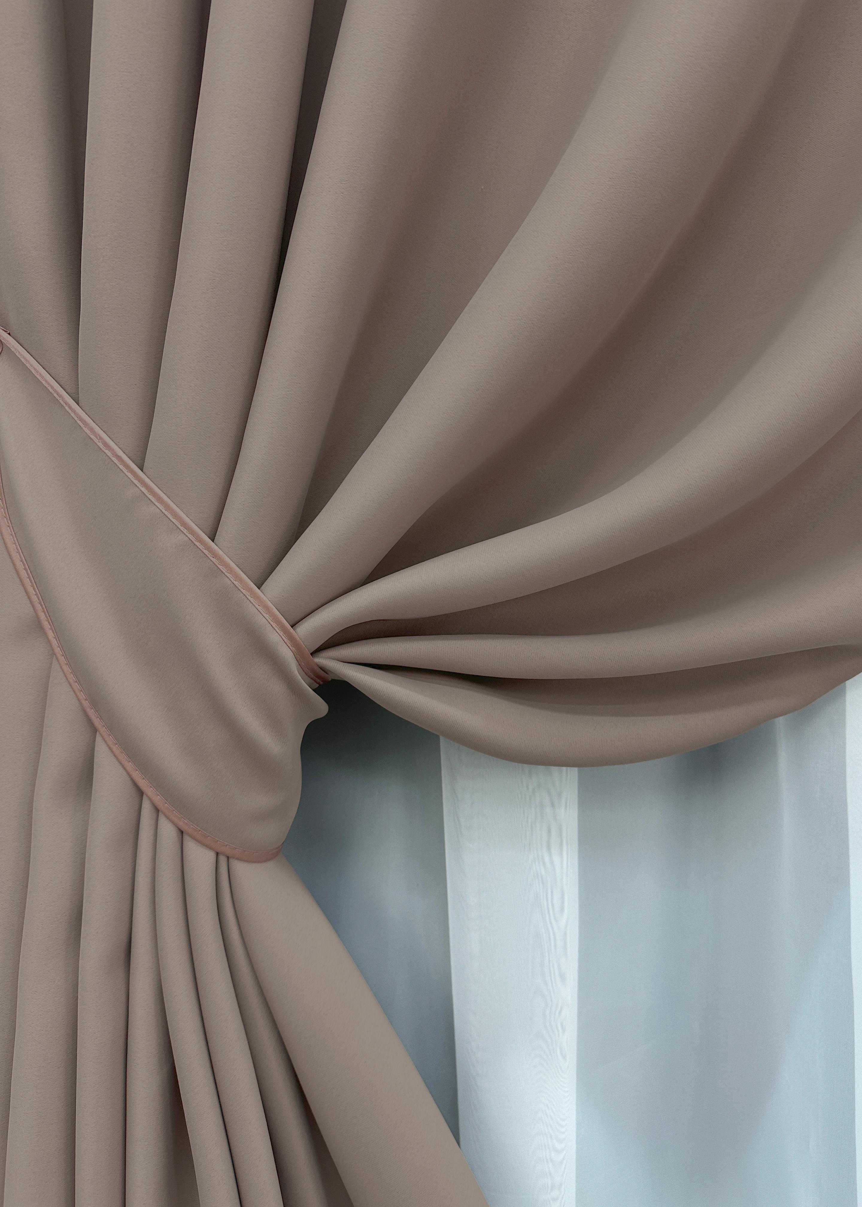 Комплект готовых штор VR-Textil Блэкаут Bagema Rvs №1242ш 150х295 см 2 шт. Какао (33-0624) - фото 4 Комплект готовых штор VR-Textil Блэкаут Bagema Rvs №1242ш 150х295 см 2 шт. Какао (33-0624) - фото 4