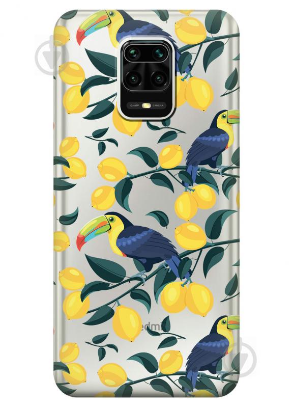 Силиконовый чехол iSwag для Xiaomi Redmi Note 9s Туканы и лимоны (KS2560) Силиконовый чехол iSwag для Xiaomi Redmi Note 9s Туканы и лимоны (KS2560)