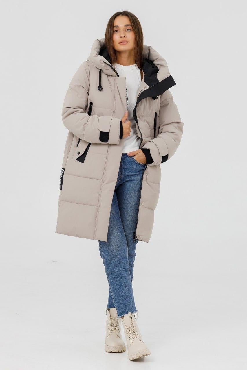 Куртка-парка зимова Foda р. 42 Айвори (29542a\42) Куртка-парка зимова Foda р. 42 Айвори (29542a\42)