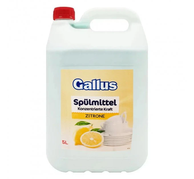 Засіб для миття посуду Gallus Лимон 5 л (12493398)