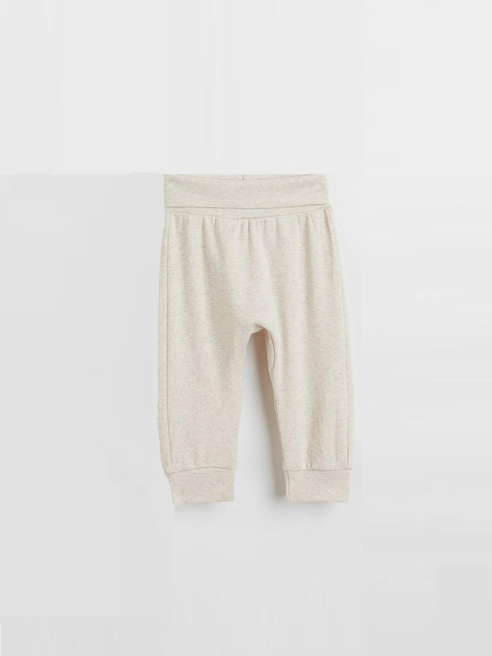 Штани H&M Меланж 68 см Світло-бежевий (X910814307)