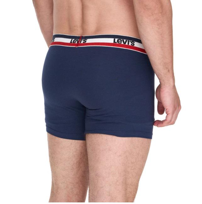 Труси-боксери чоловічі LEVIS Boxers M 5 шт. Navy Grey Melange (701224335-002-020-M) - фото 3 Труси-боксери чоловічі LEVIS Boxers M 5 шт. Navy Grey Melange (701224335-002-020-M) - фото 3