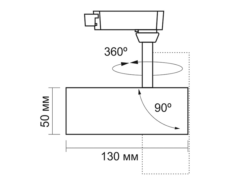 Светильник светодиодный трековый Videx VL-TR04-104W 4100K 10W Белый (8929) - фото 6 Светильник светодиодный трековый Videx VL-TR04-104W 4100K 10W Белый (8929) - фото 6