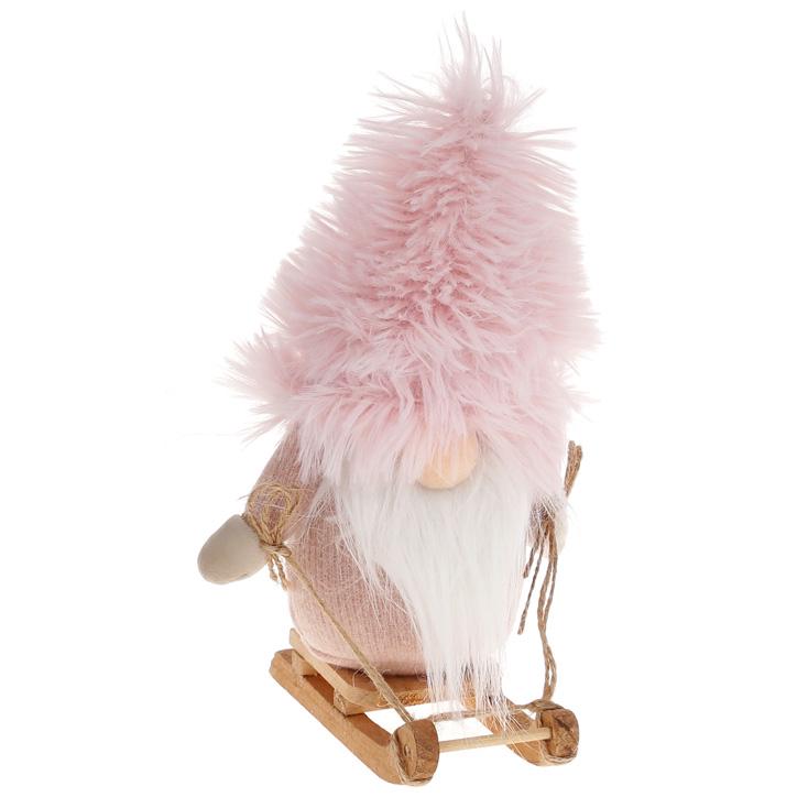 Мягкая игрушка BonaDi Гном Розовый (877-189)