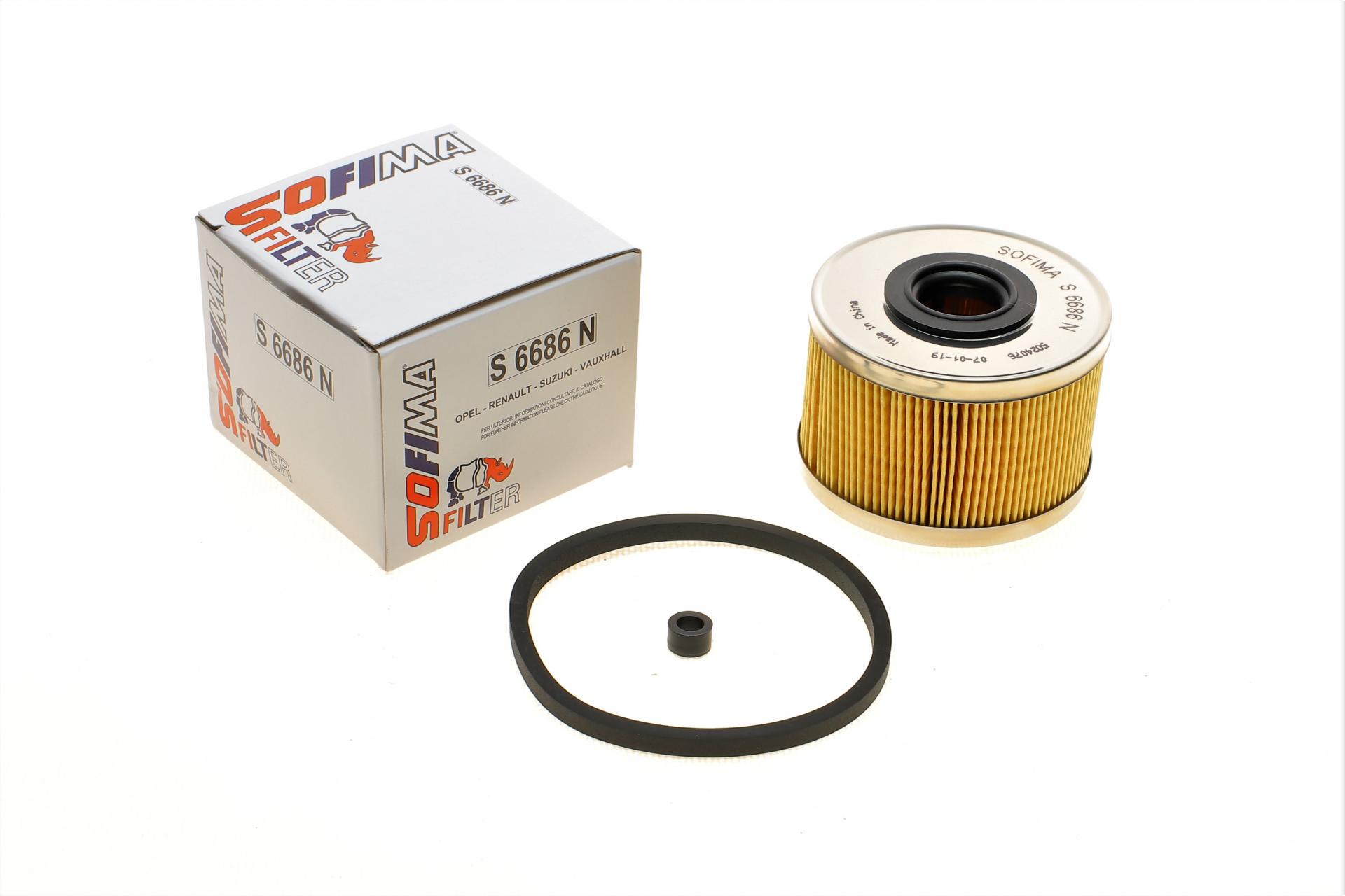 Фільтр паливний SOFIMA для Renault Kangoo 1,9DTI 97- (S 6686 N)